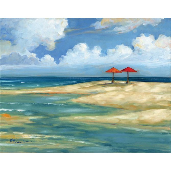 Umbrella Beachscape IV - Cuadrostock