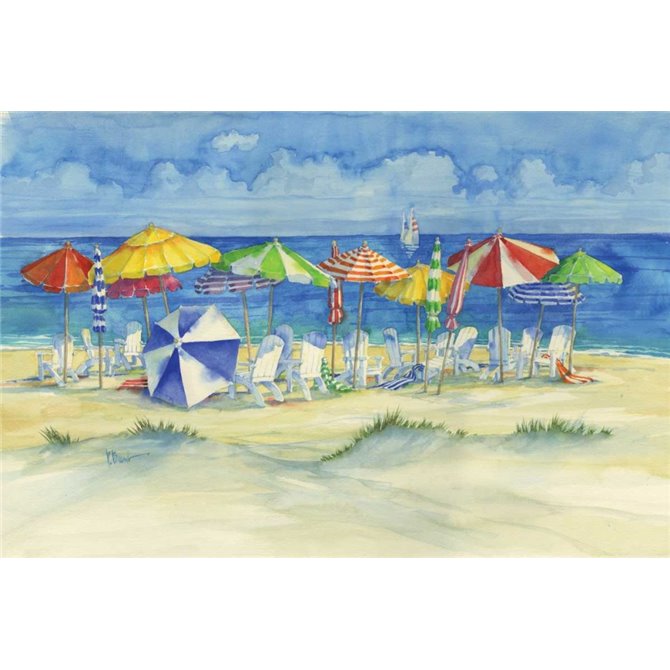 Watercolor Beach - Cuadrostock