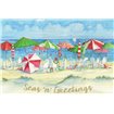 Holiday Beach Watercolor - Cuadrostock