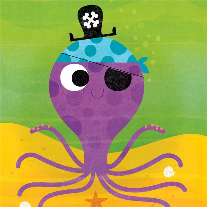 Pirate Octopus - Cuadrostock