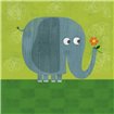 Elephant on Grass - Cuadrostock