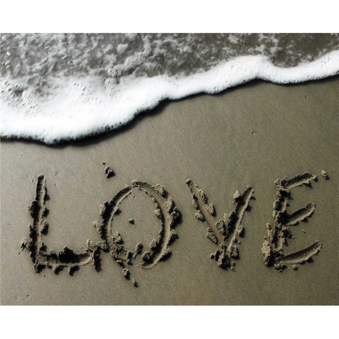 Love in Sand - Cuadrostock
