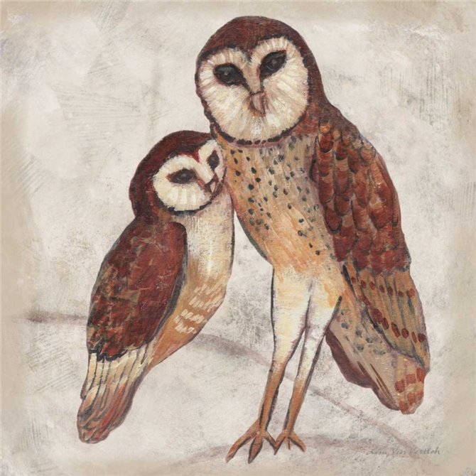 Two Owls I - Cuadrostock