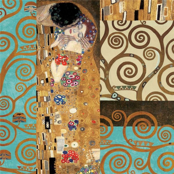 Klimt IV 150th Anniversary - The Kiss - Cuadrostock