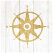 Beachscape IV Compass Gold Neutral - Cuadrostock