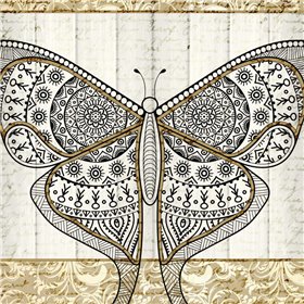 Damask Butterfly 2 - Cuadrostock
