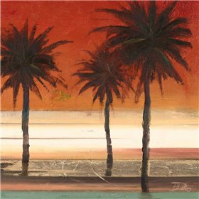 Red Coastal Palms II - Cuadrostock