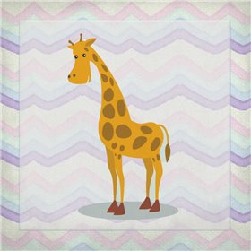 Pink Giraffe Time - Cuadrostock