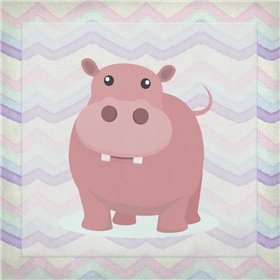 Pink Hippo Time - Cuadrostock