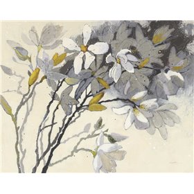 Magnolias Yellow Gray - Cuadrostock