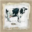 Burlap Cow - Cuadrostock