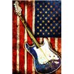 Patriotic Guitar - Cuadrostock