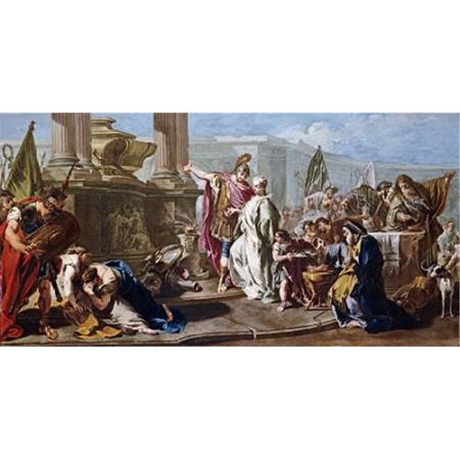 The Sacrifice of Polyxena at The Tomb of Achilles - Cuadrostock