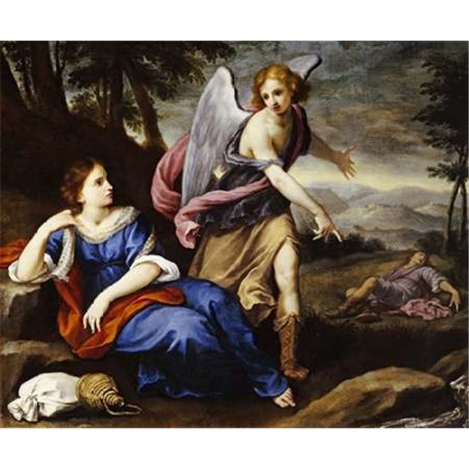 The Angel Appearing To Hagar - Cuadrostock