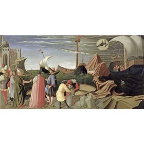 Predella Triptych Story of Saint Luke - Cuadrostock