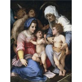 Holy Family With Angels - Cuadrostock