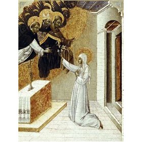 St. Catherine Invested With The Dominican Scapula - Cuadrostock