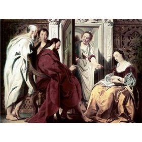 Jesus at The House of Mary and Martha - Cuadrostock