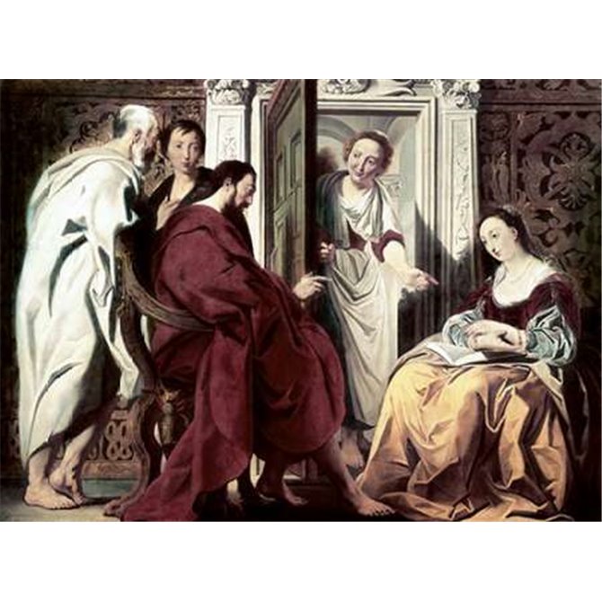 Jesus at The House of Mary and Martha - Cuadrostock