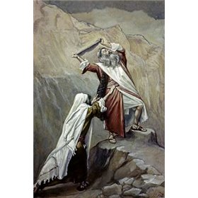 Moses Destroys the Tablets of the Ten Commandments - Cuadrostock