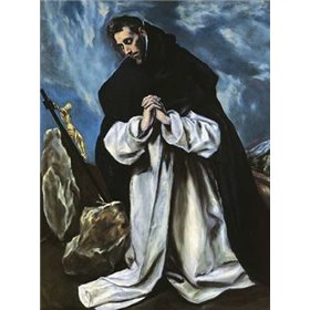 Saint Dominic In Prayer - Cuadrostock