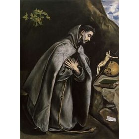 Saint Francis Meditating - Cuadrostock