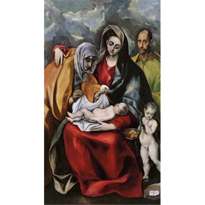The Holy Family With Saint Anne - Cuadrostock