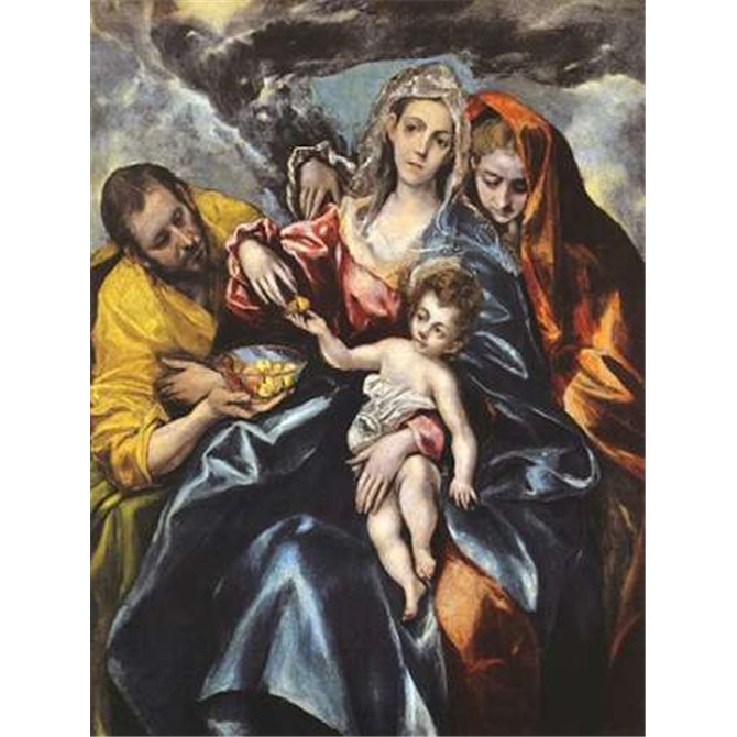 The Holy Family With Saint Mary Magdalen - Cuadrostock