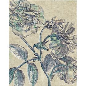 Belle Fleur I Crop Linen - Cuadrostock