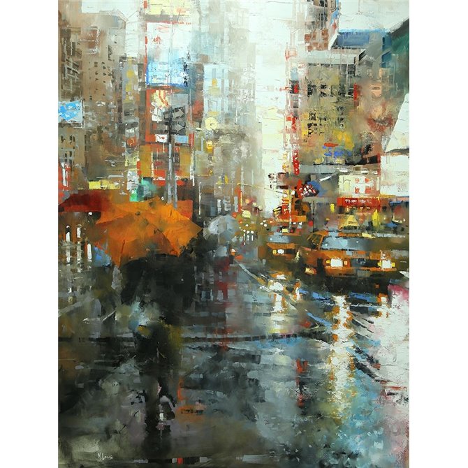 Manhattan Orange Umbrella - Cuadrostock