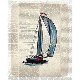 Newspaper Sailboat 1 - Cuadrostock