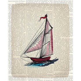 Newspaper Sailboat 2 - Cuadrostock