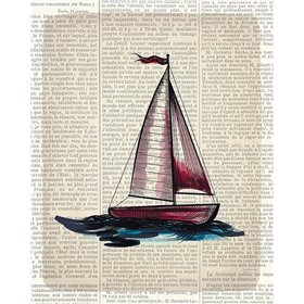 Newspaper Sailboat 4 - Cuadrostock