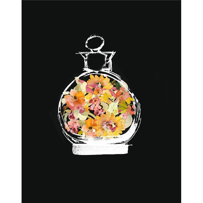 Crystal Watercolor Perfume on Black I - Cuadrostock