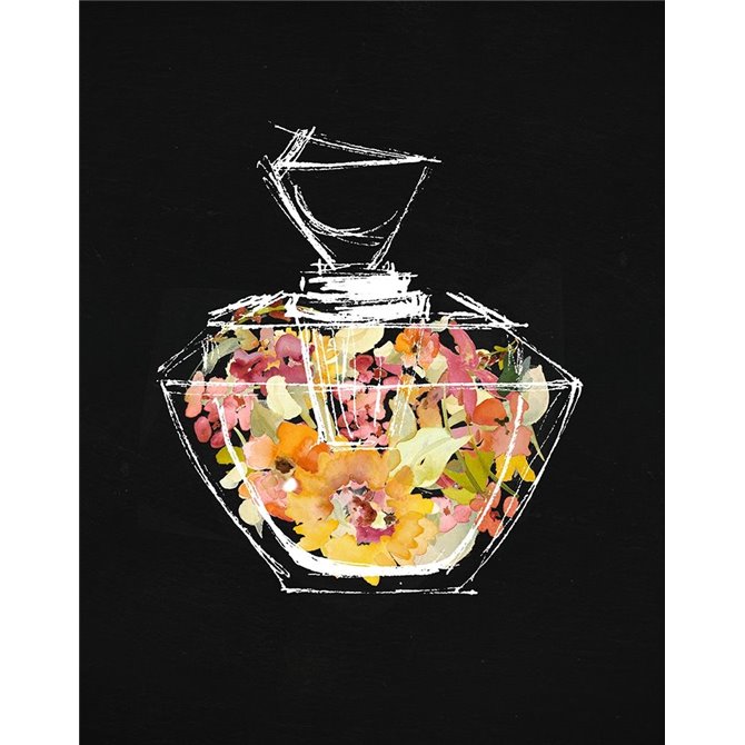 Crystal Watercolor Perfume on Black II - Cuadrostock