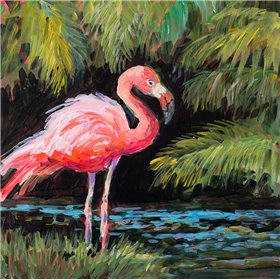 Relaxing Flamingo I - Cuadrostock