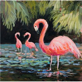 Relaxing Flamingo II - Cuadrostock