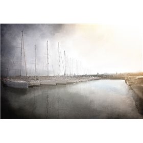 Sailboats in the Harbor - Cuadrostock