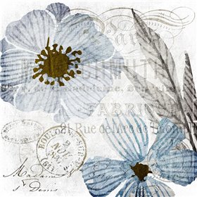Soft Floral Blue 2 - Cuadrostock