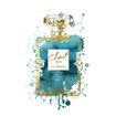 Perfume Bottle Deep Teal - Cuadrostock