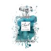 Silver Inky Perfume in Teal - Cuadrostock