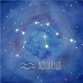 Star Sign Aquarius - Cuadrostock