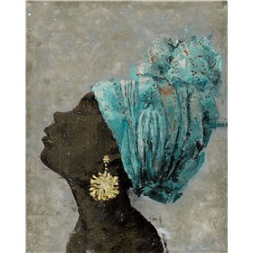 Profile of a Woman II (gold earring) - Cuadrostock