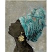 Profile of a Woman II (gold earring) - Cuadrostock