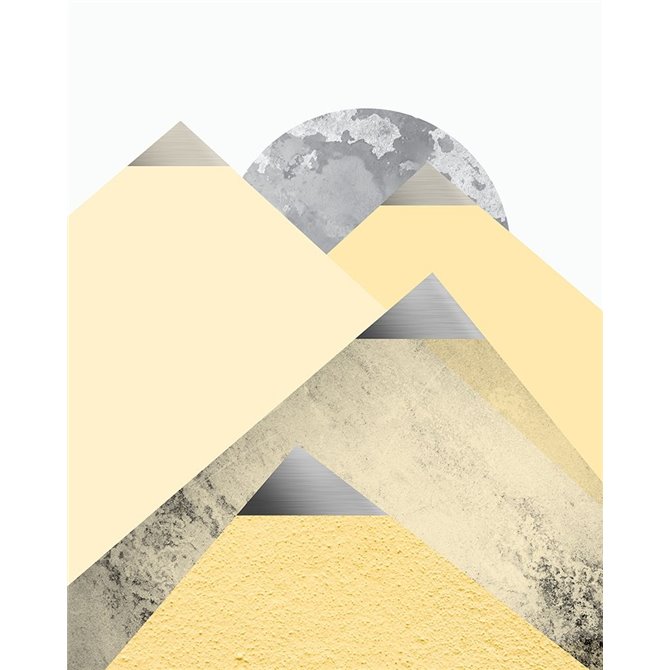 Yellow and Grey Mountains 2 - Cuadrostock