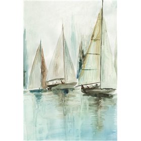 Blue Sailboats III  - Cuadrostock