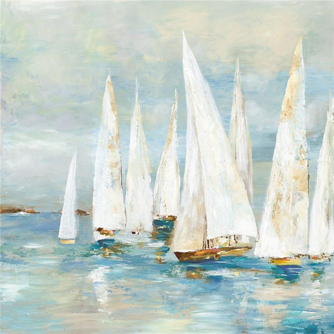 White Sailboats - Cuadrostock