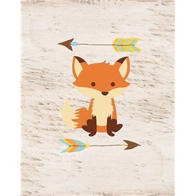 Fox On Wood - Cuadrostock