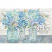 Farmhouse Hydrangeas in Mason Jars -Gather - Cuadrostock