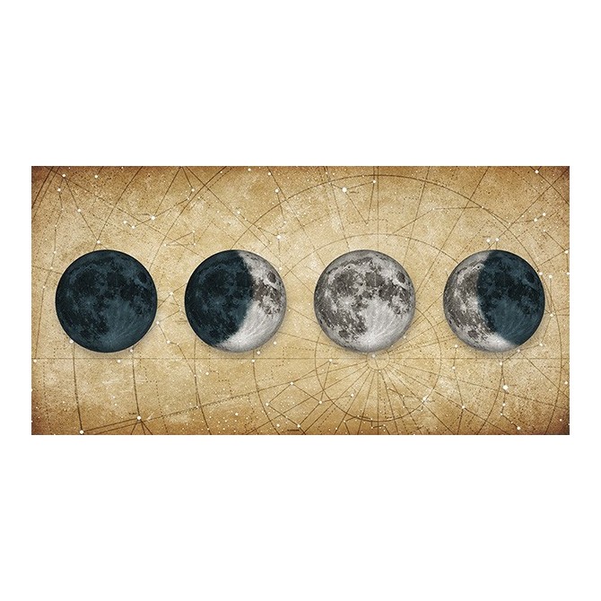 Cuadro Fases de la Luna DORADO - Cuadrostock